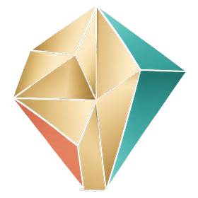 The Gilded Edge rough-cut gem